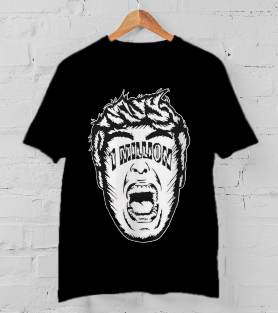 1 Million Face Scream T-Shirt