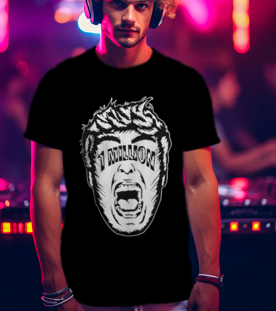 1 Million Face Scream T-Shirt