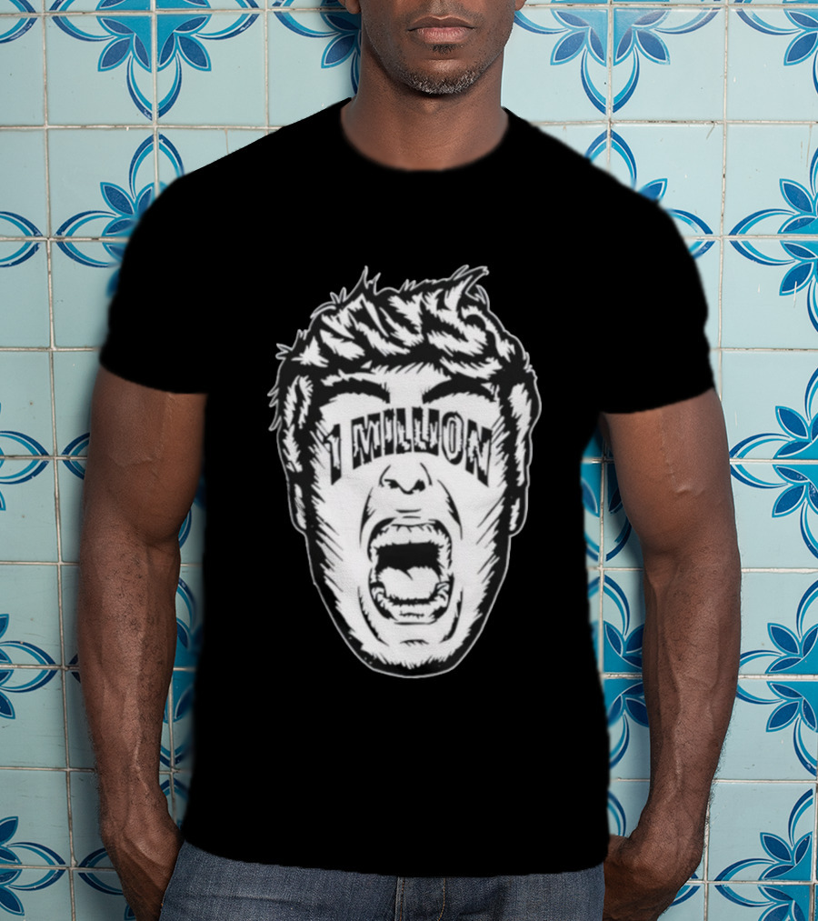 1 Million Face Scream T-Shirt