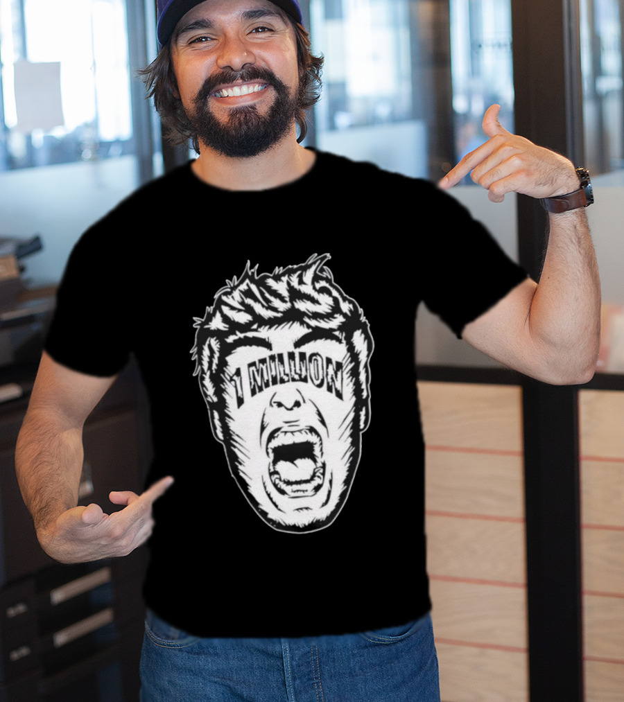 1 Million Face Scream T-Shirt