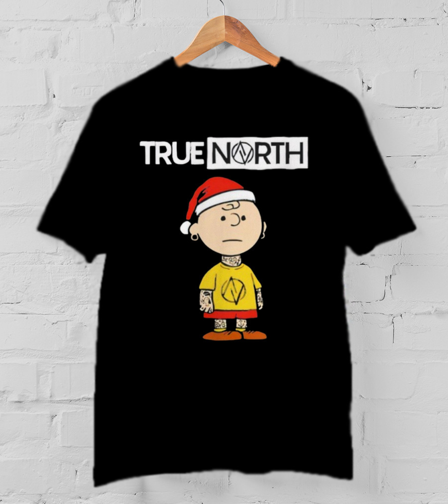 True North Santa Hat Charlie Brown Tattoo T-Shirt