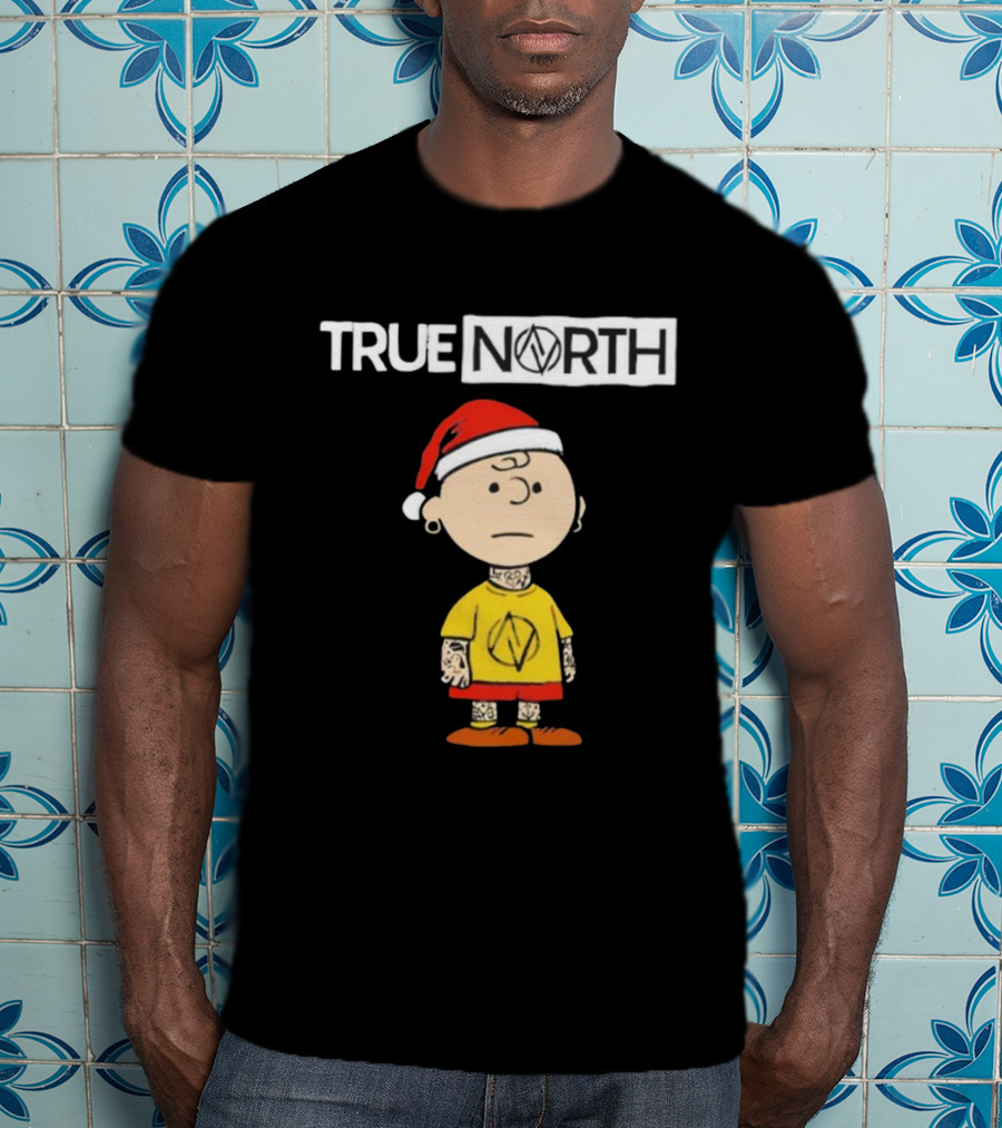 True North Santa Hat Charlie Brown Tattoo T-Shirt