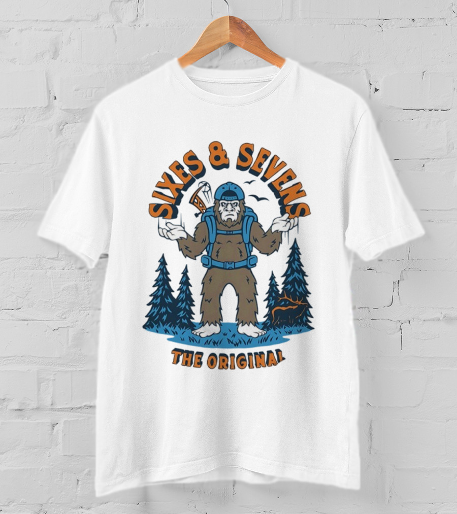 Sixes And Sevens Bigfoot Backpacking The Original T-Shirt