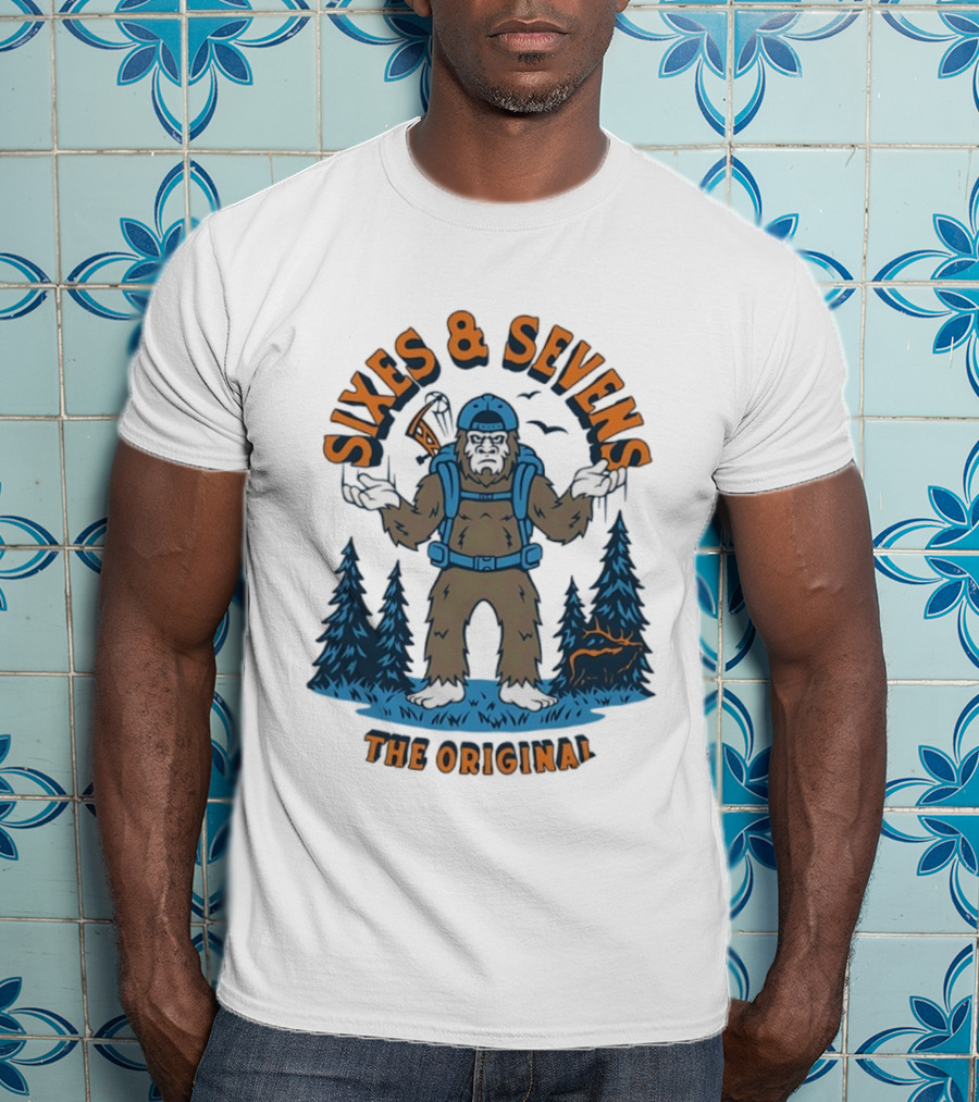 Sixes And Sevens Bigfoot Backpacking The Original T-Shirt