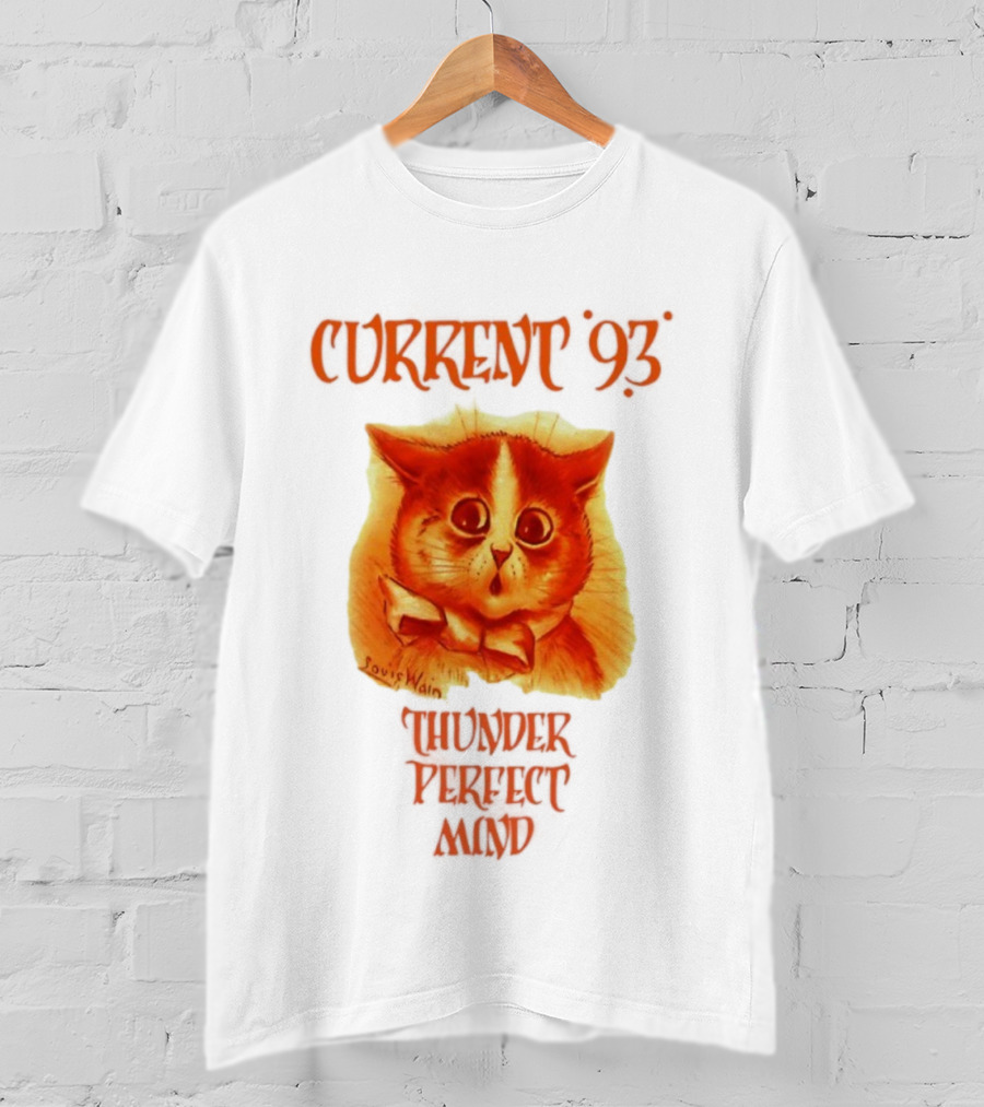 Current 93 Louis Wain Cat Thunder Perfect Mind Retro Style T-Shirt