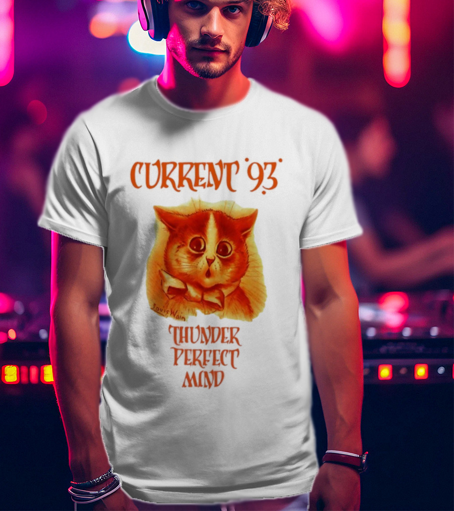 Current 93 Louis Wain Cat Thunder Perfect Mind Retro Style T-Shirt