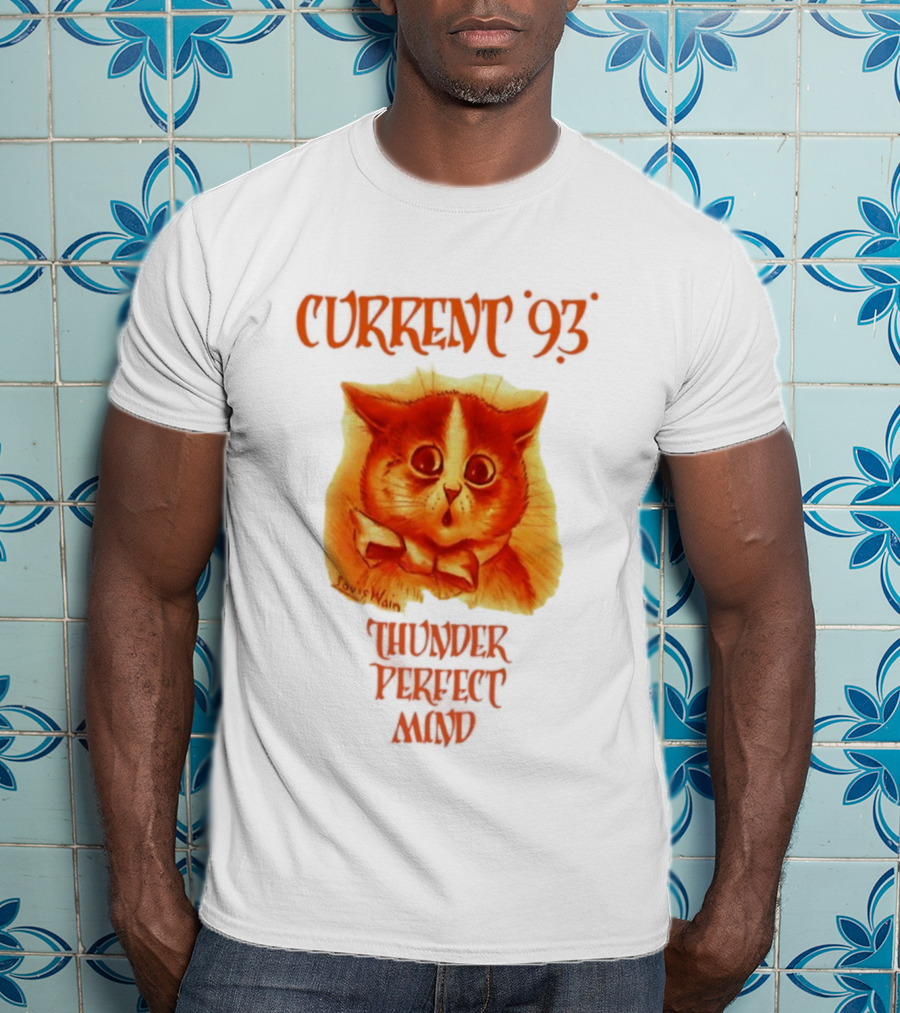 Current 93 Louis Wain Cat Thunder Perfect Mind Retro Style T-Shirt