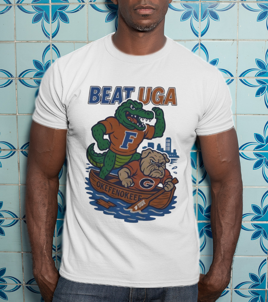 Beat UGA Florida Gators Vs Georgia Bulldogs Okefenokee Rivalry T-Shirt