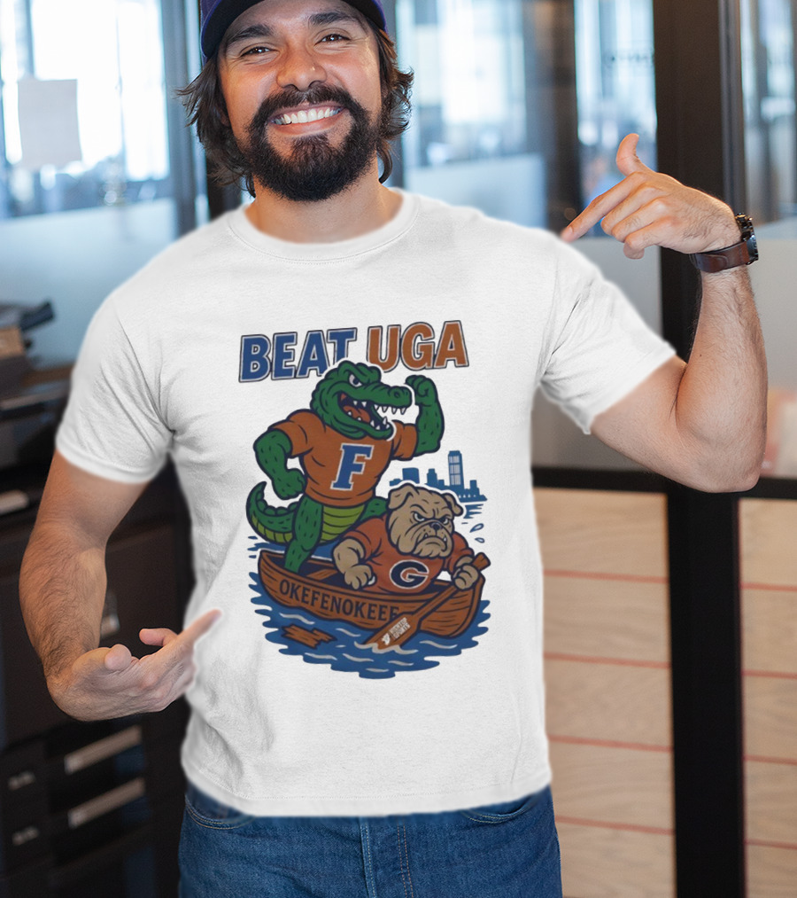 Beat UGA Florida Gators Vs Georgia Bulldogs Okefenokee Rivalry T-Shirt