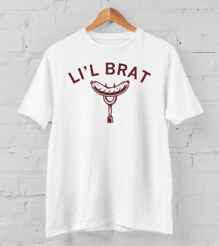 LI'L BRAT Hotdog Bib Retro Style T-Shirt