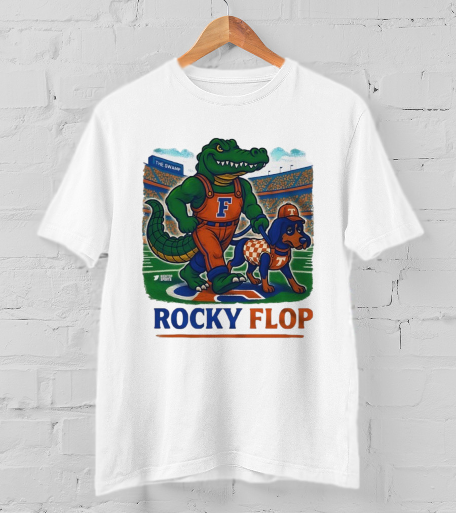 Rocky Flop Florida Gators Vs Tennessee Volunteers The Swamp Bigtop Sports T-Shirt
