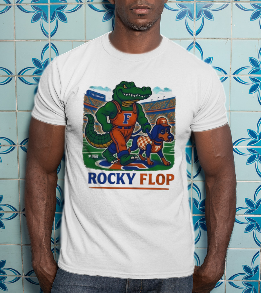 Rocky Flop Florida Gators Vs Tennessee Volunteers The Swamp Bigtop Sports T-Shirt
