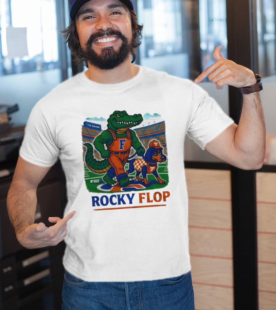 Rocky Flop Florida Gators Vs Tennessee Volunteers The Swamp Bigtop Sports T-Shirt