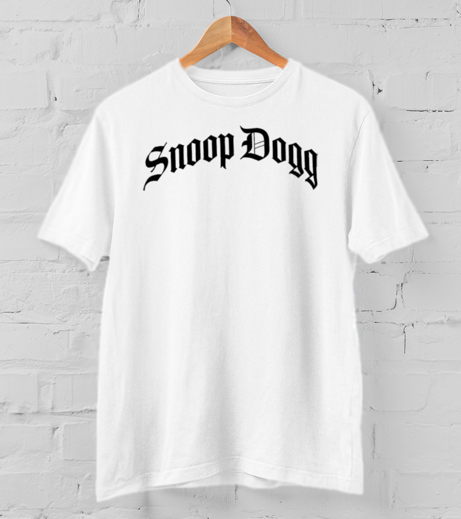 Snoop Dogg Long Beach California Blackletter Style T-Shirt