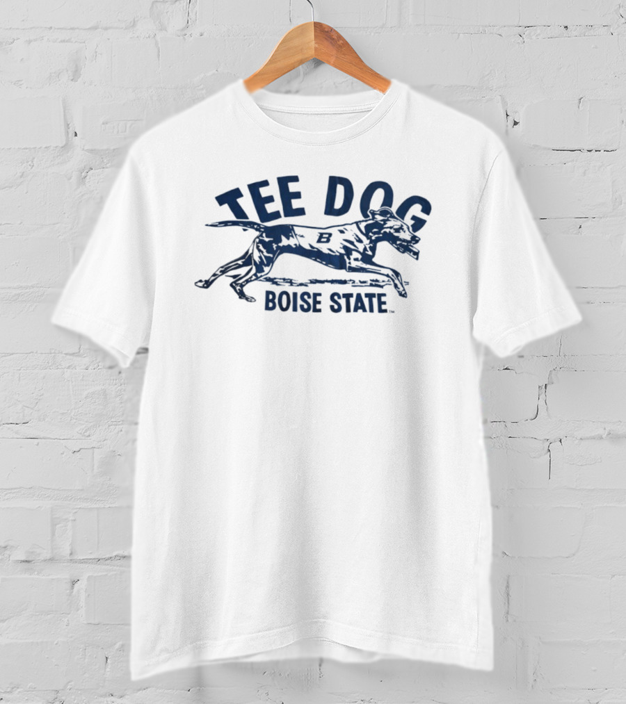 Boise State Dog University Mascot Running Design T-Shirt