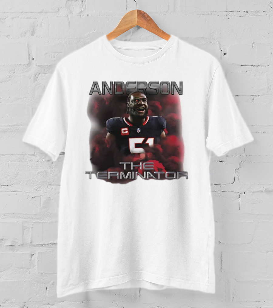 ANDERSON 51 THE TERMINATOR NFL FOOTBALL T-Shirt