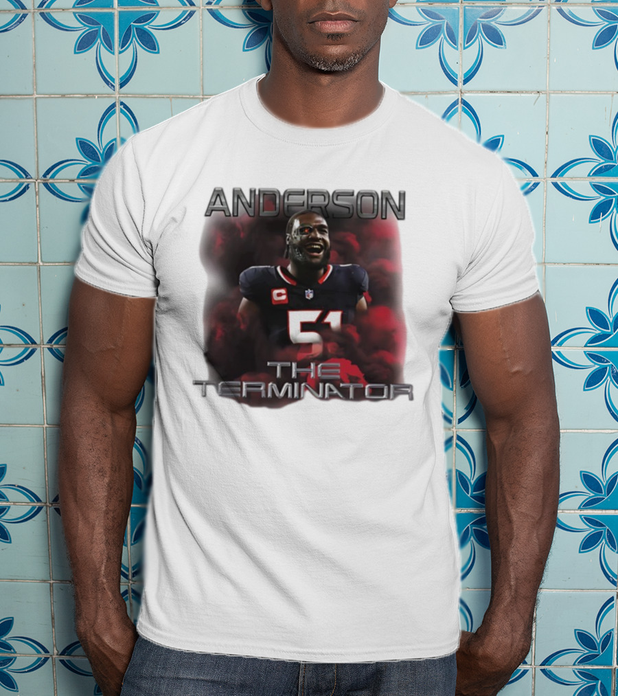 ANDERSON 51 THE TERMINATOR NFL FOOTBALL T-Shirt