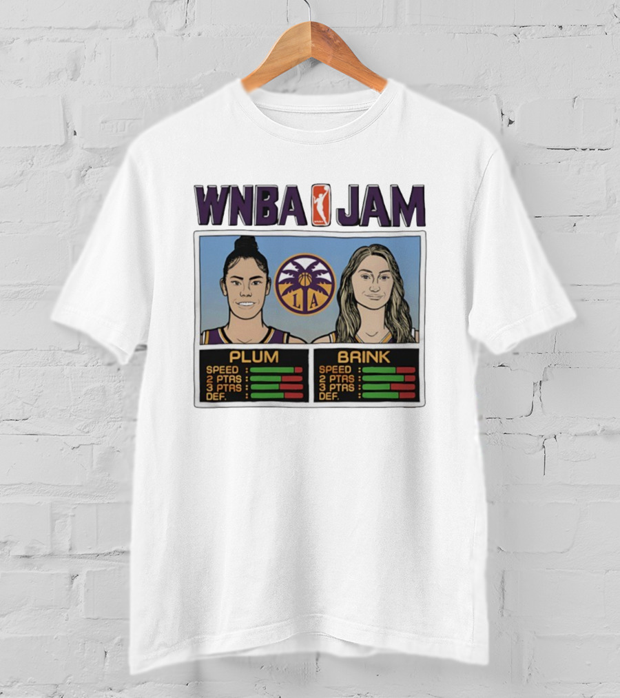 WNBA Jam Los Angeles Sparks Cameron Brink Kelsey Plum T-Shirt