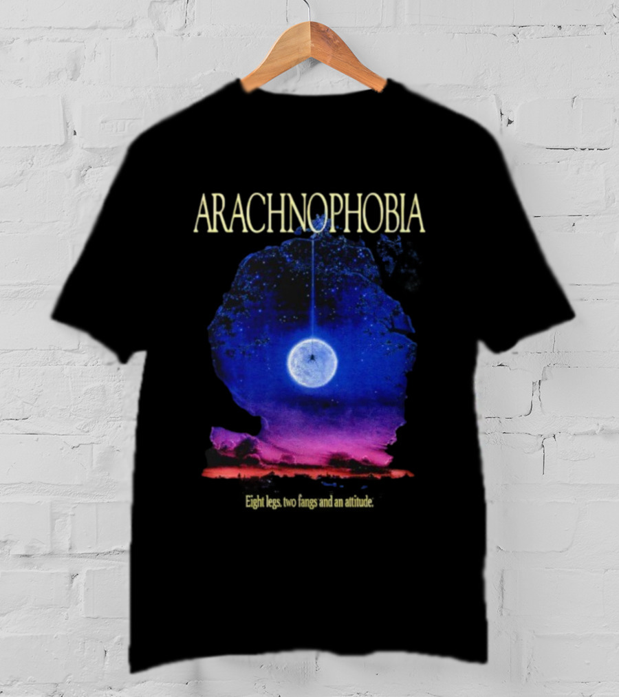 Arachnophobia Eight Legs Two Fangs And A Attitude Movie Inspired Design T-Shirt