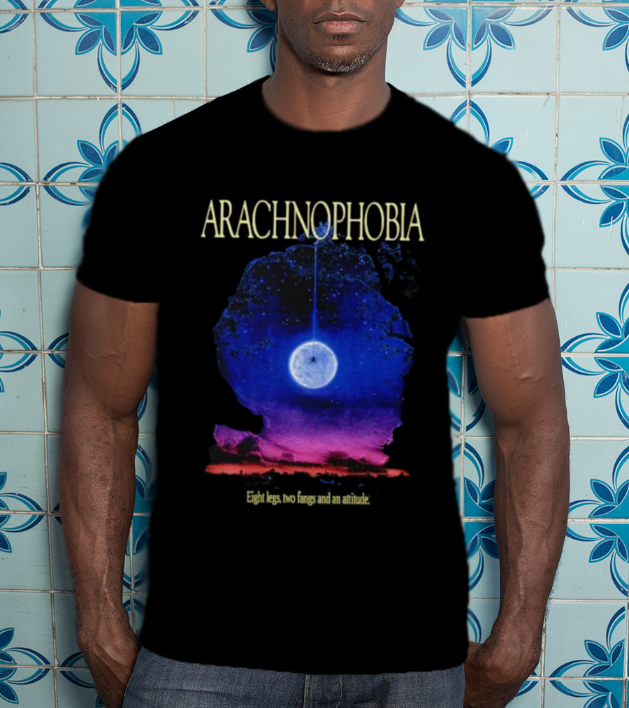 Arachnophobia Eight Legs Two Fangs And A Attitude Movie Inspired Design T-Shirt