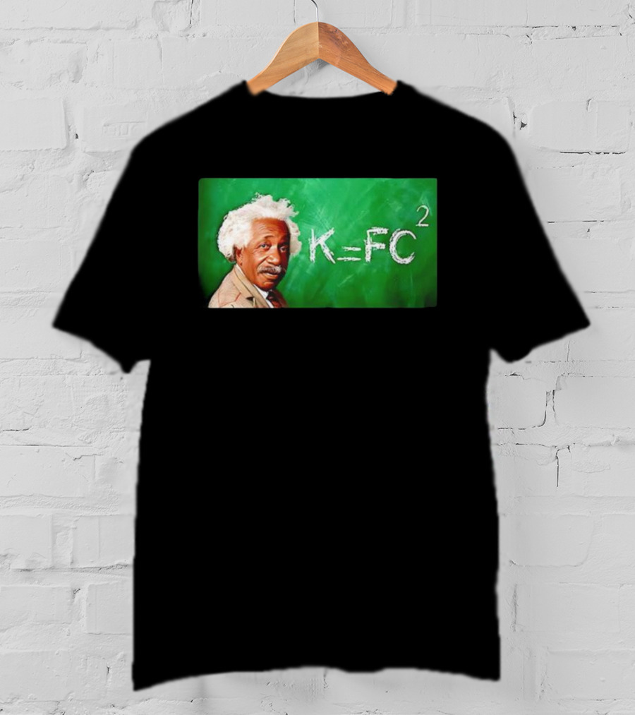 K=Fc² Einstein Formula Chalkboard Illustration T-Shirt