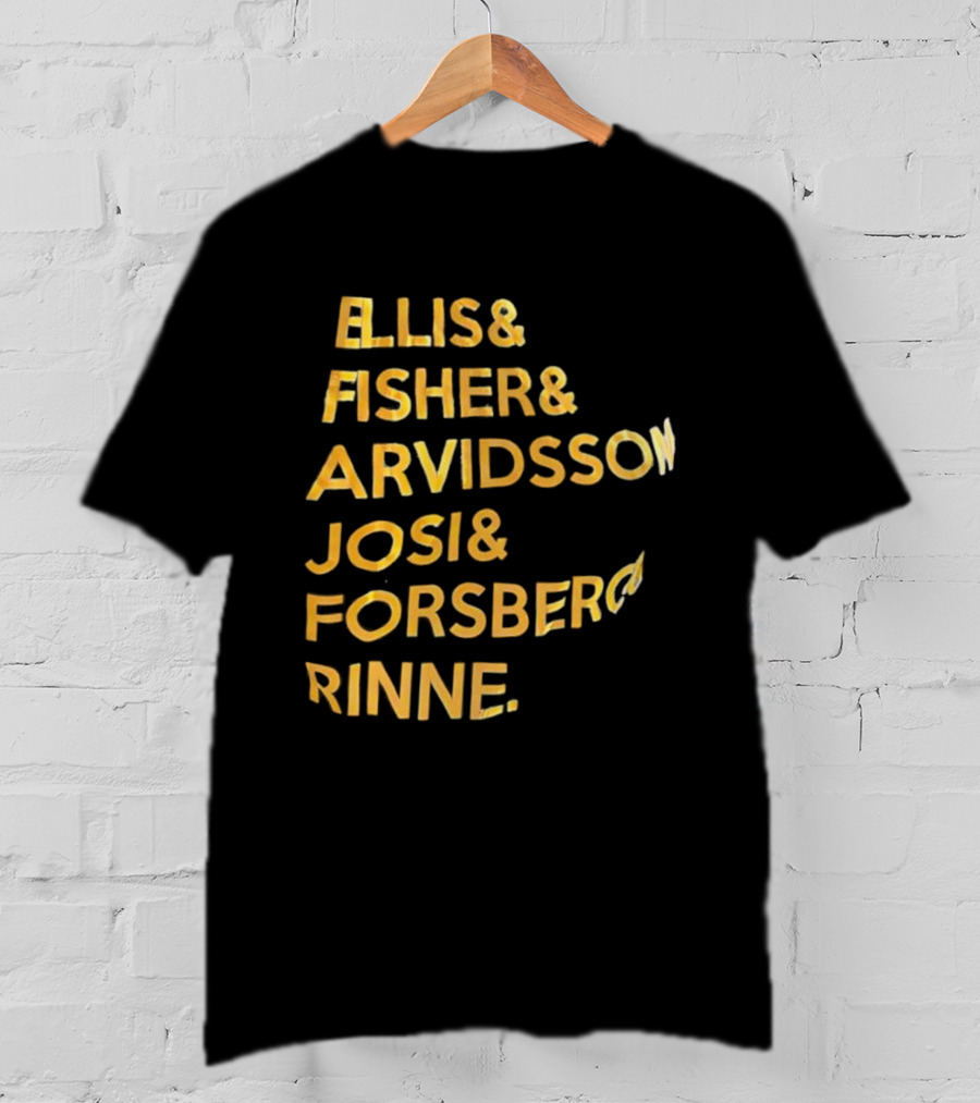 Ellis Fisher Arvidsson Josi Forsber Rinne Hockey Team Legends T-Shirt