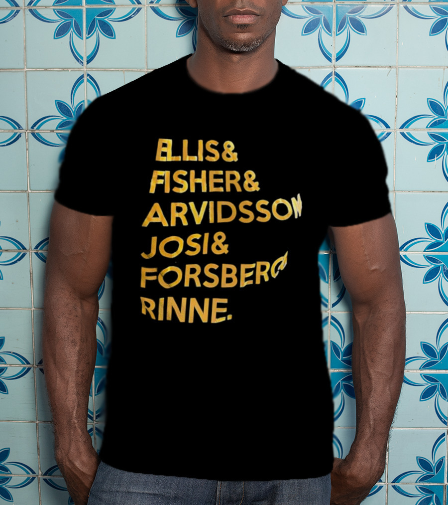 Ellis Fisher Arvidsson Josi Forsber Rinne Hockey Team Legends T-Shirt