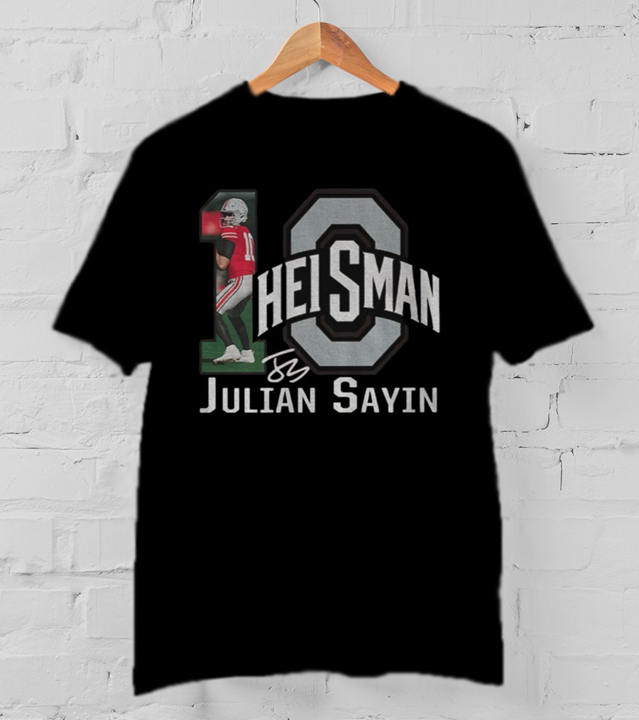 Ohio State Buckeyes Julian Sayin 2025 Heisman OSU Football Signature T-Shirt