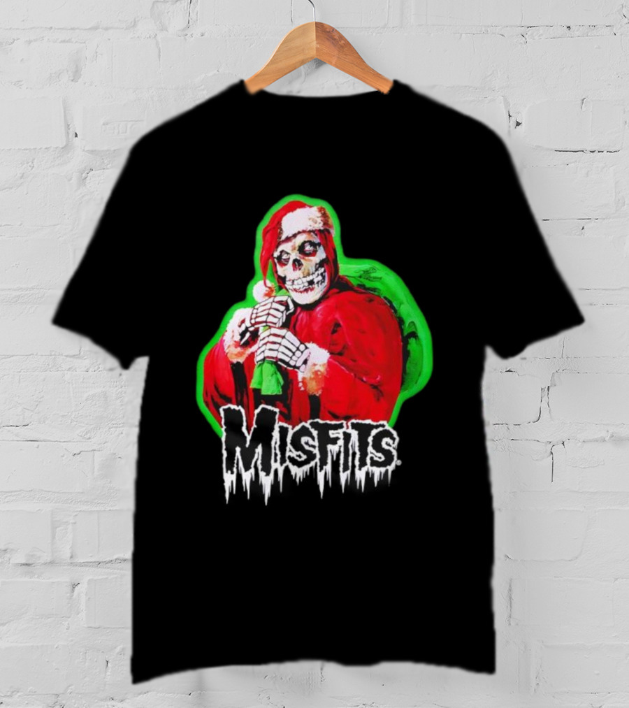 Misfits Santa Crimson Ghost Christmas Holiday T-Shirt