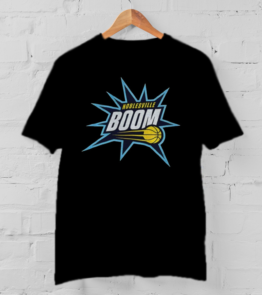 Noblesville Boom Basketball NBA 2025 Burst Emblem T-Shirt