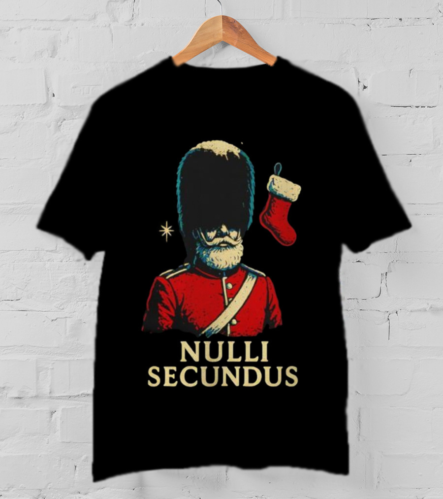 Coldstream Guards Nulli Secundus Christmas Stocking Vintage Style T-Shirt
