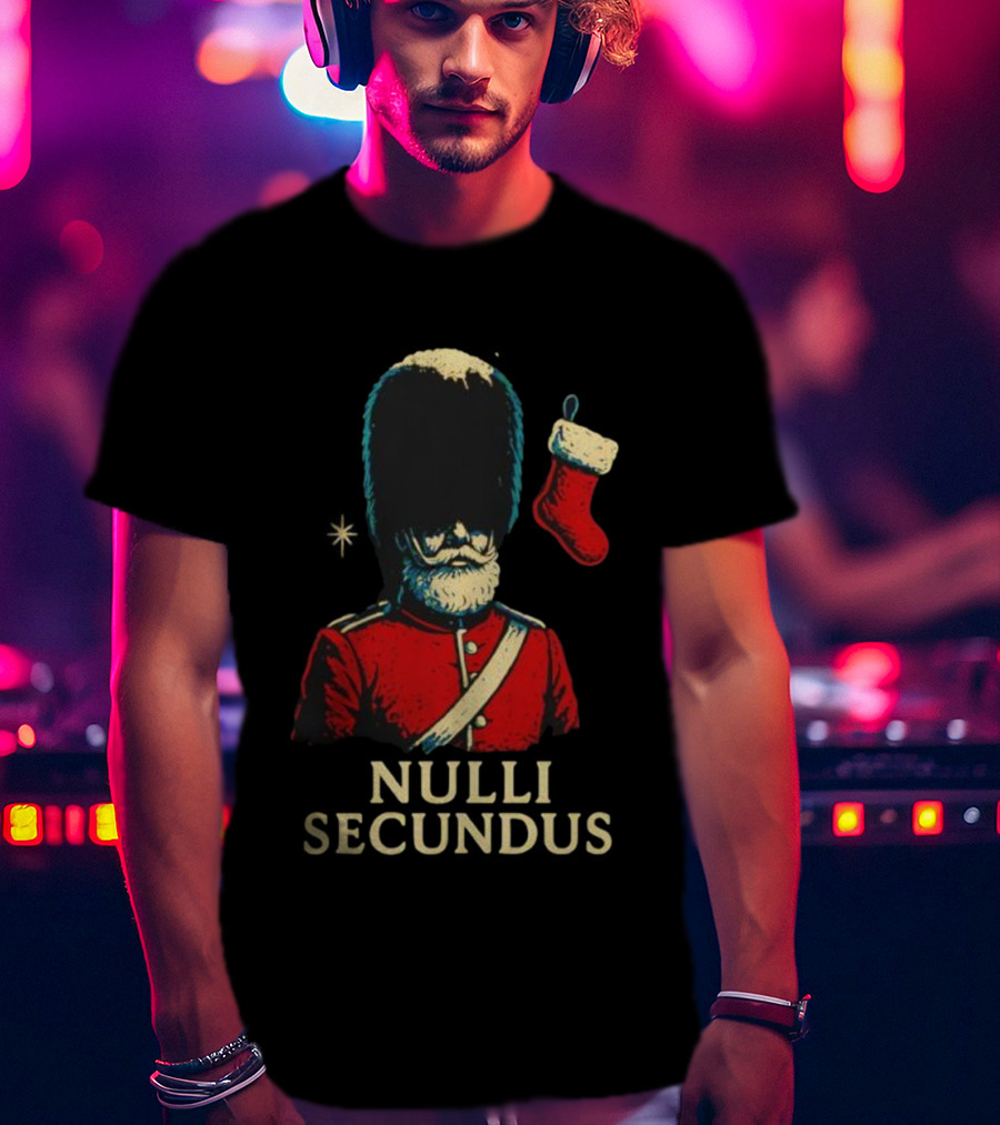 Coldstream Guards Nulli Secundus Christmas Stocking Vintage Style T-Shirt