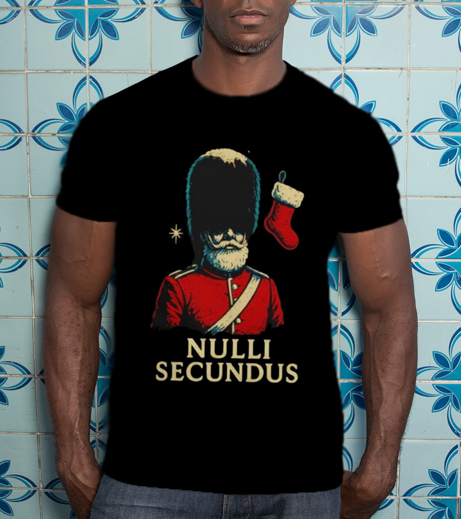 Coldstream Guards Nulli Secundus Christmas Stocking Vintage Style T-Shirt
