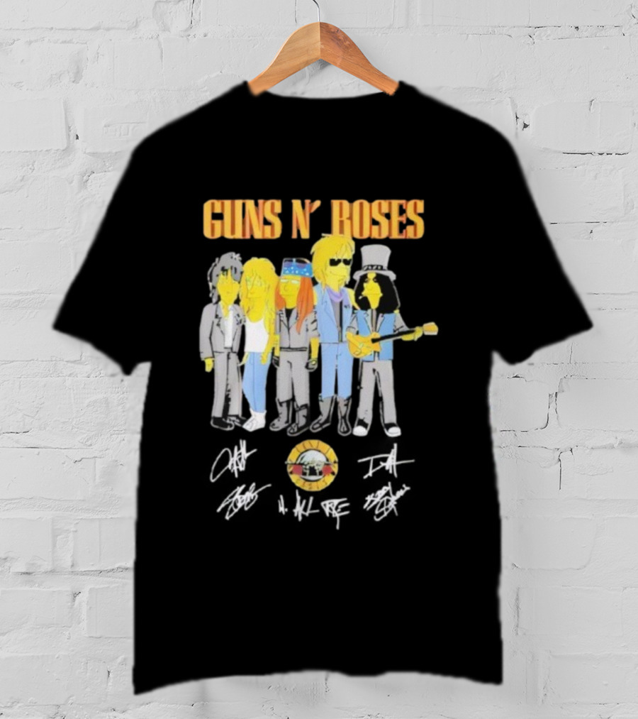 Simpsons Guns N’ Roses Band Parody T-Shirt