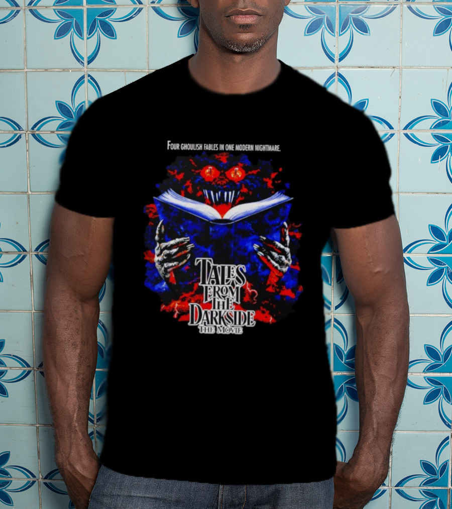 Tales From The Darkside The Movie Horror Creature With Book And Red Eyes T-Shirt