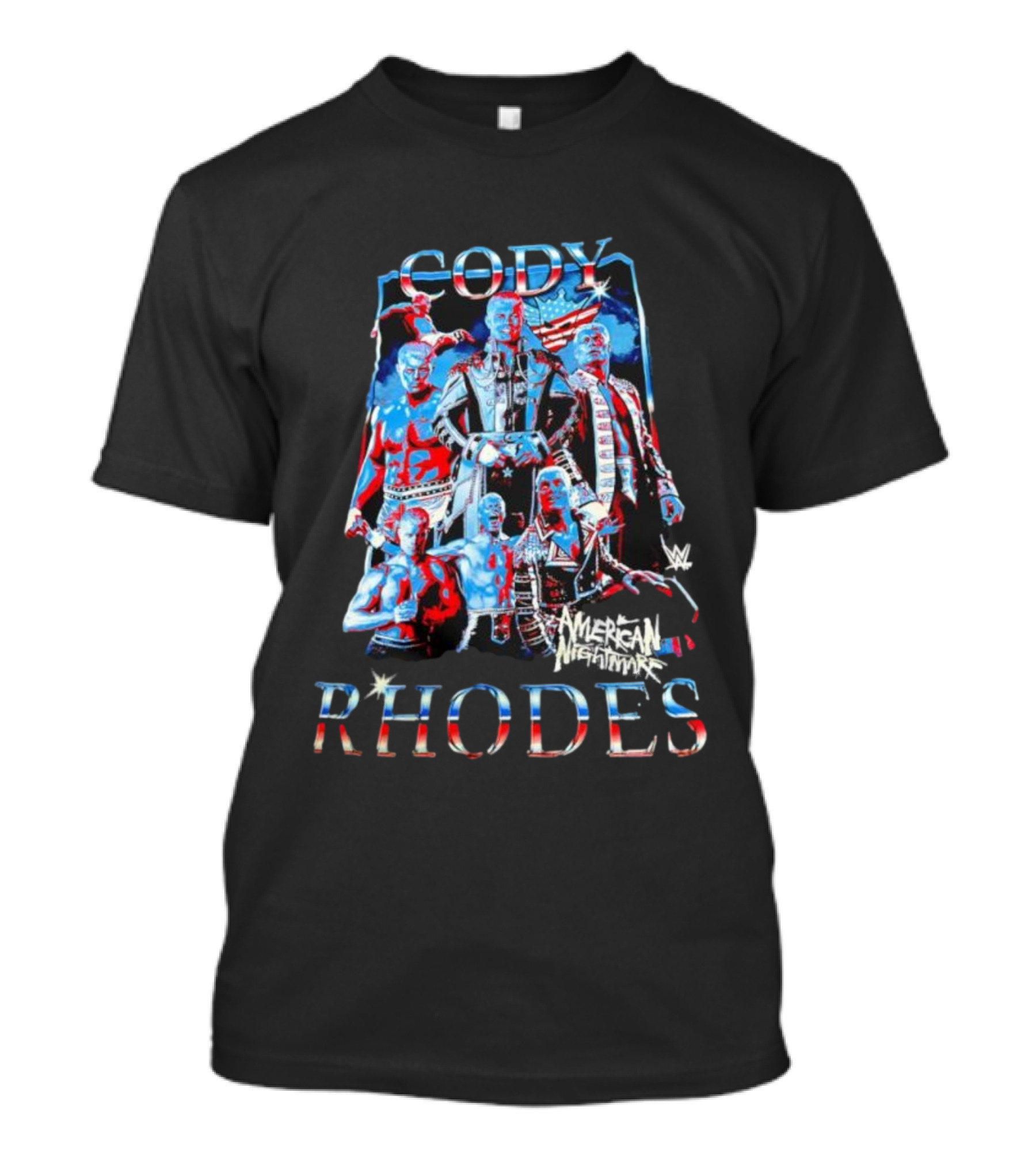 Cody Rhodes American Nightmare WWE Stars And Stripes T-Shirt