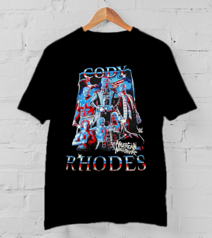 Cody Rhodes American Nightmare WWE Stars And Stripes T-Shirt