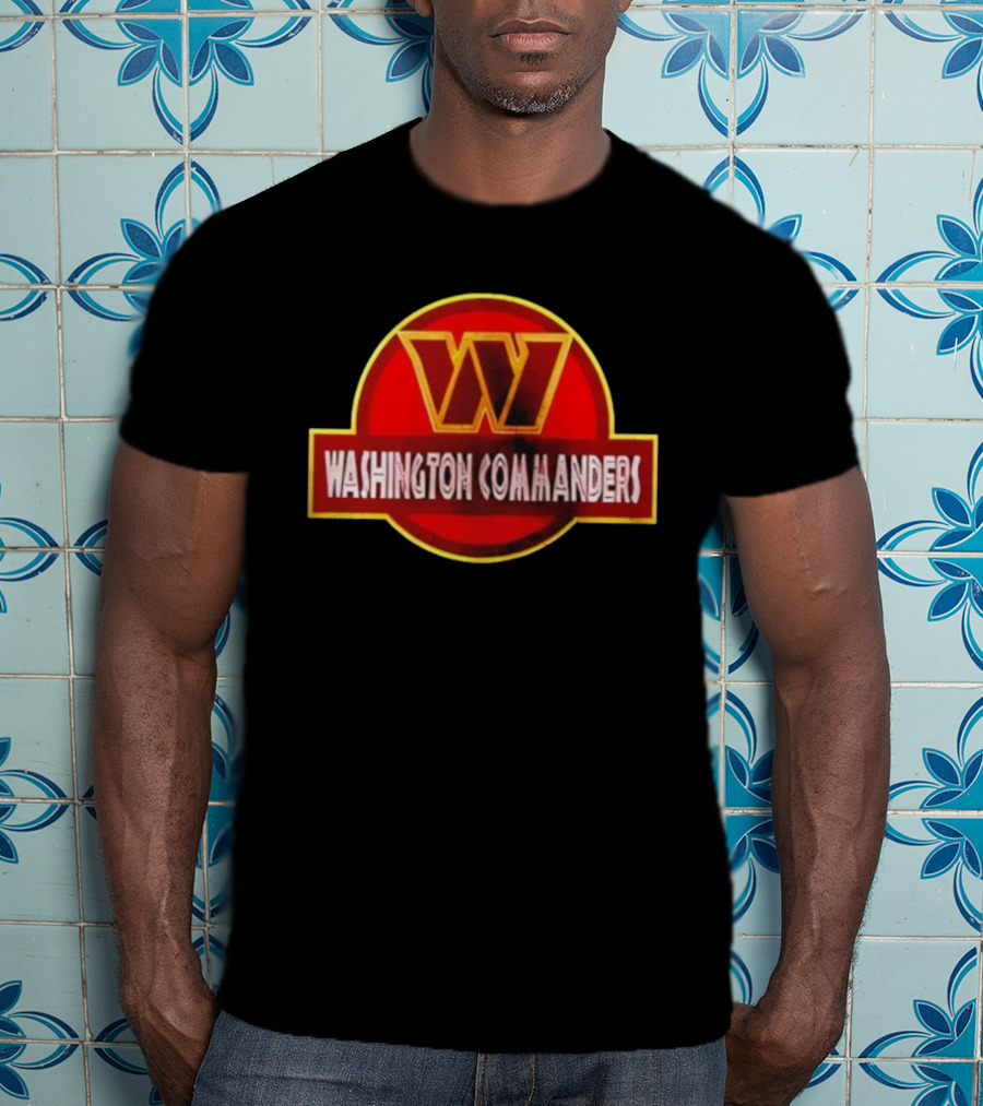 Washington Commanders W Jurassic Park Icon Collaboration T-Shirt