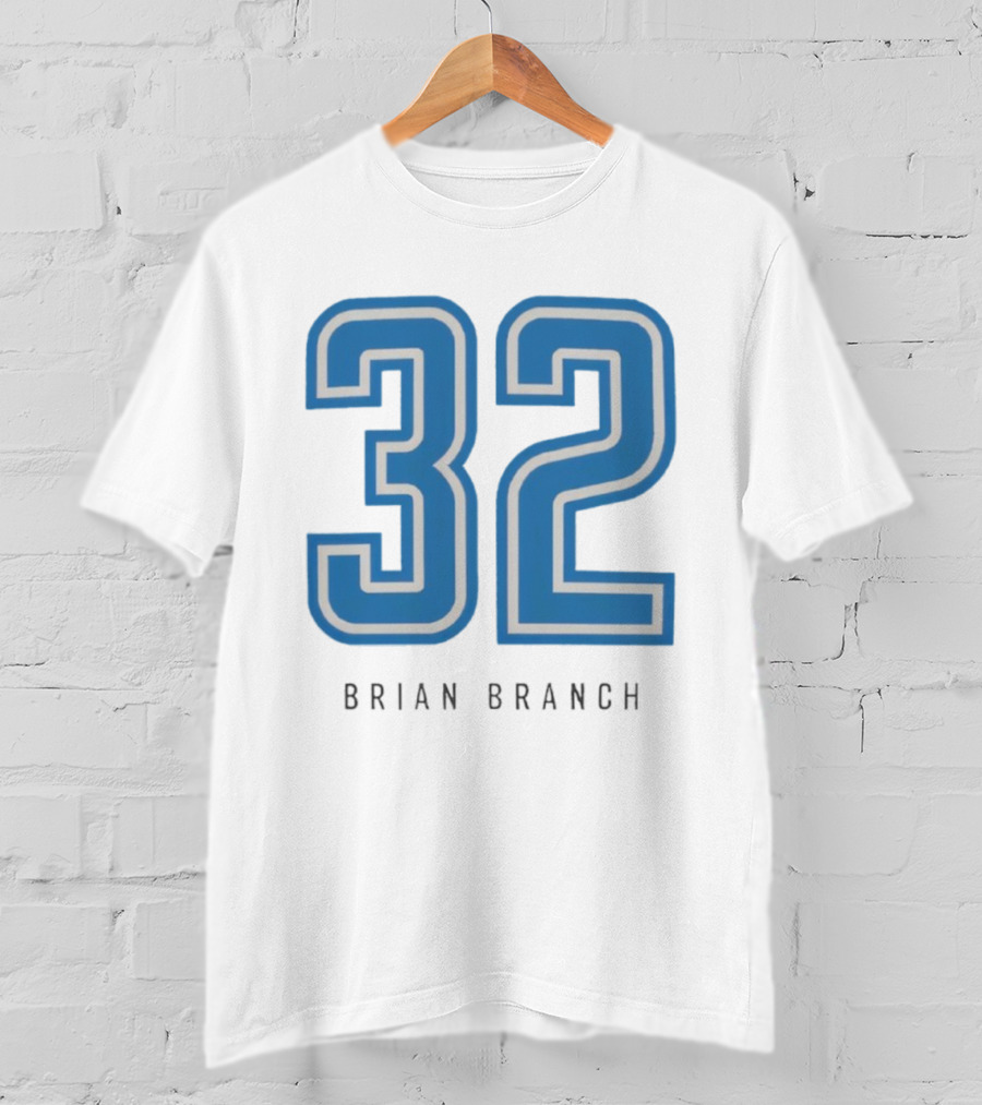Brian Branch 32 Nameplate Box T-Shirt