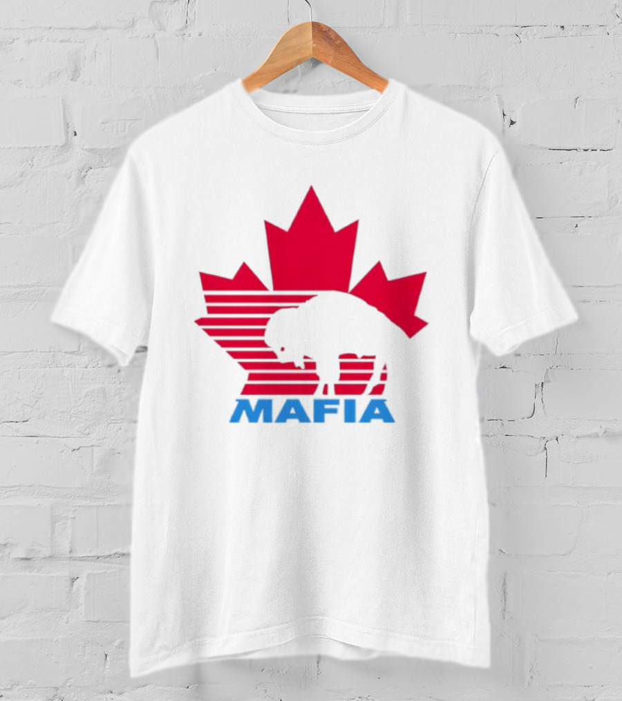 Canada Mafia Buffalo Bills Maple Leaf Buffalo Silhouette T-Shirt