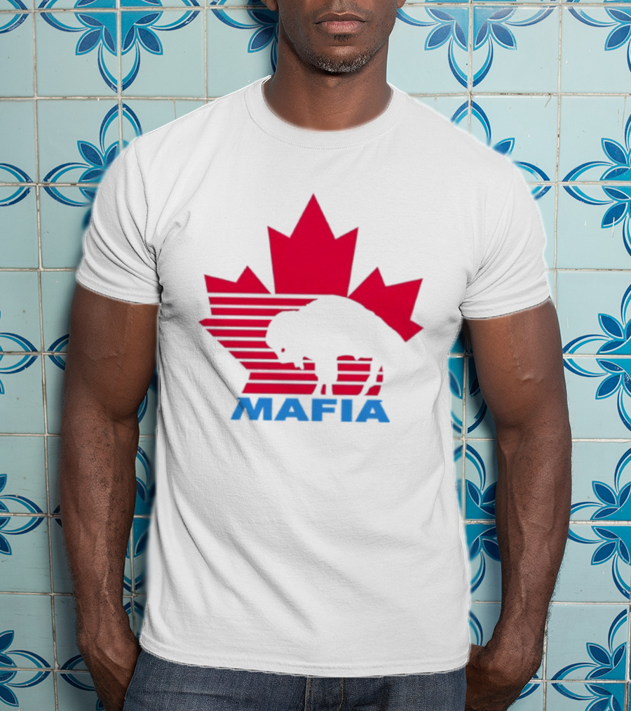 Canada Mafia Buffalo Bills Maple Leaf Buffalo Silhouette T-Shirt