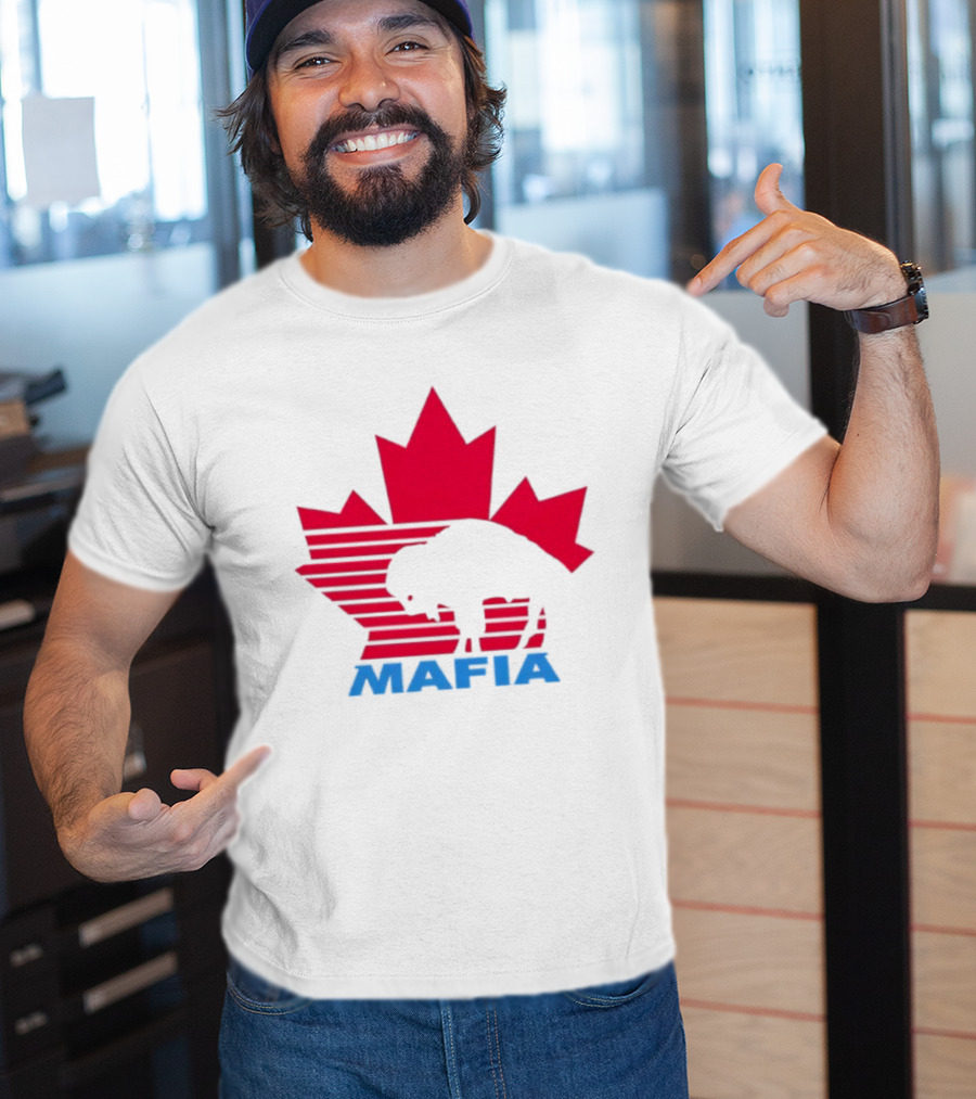 Canada Mafia Buffalo Bills Maple Leaf Buffalo Silhouette T-Shirt