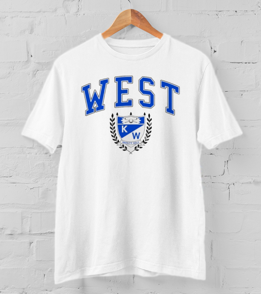 Kenmore West Varsity Golf KW Shield Crest T-Shirt