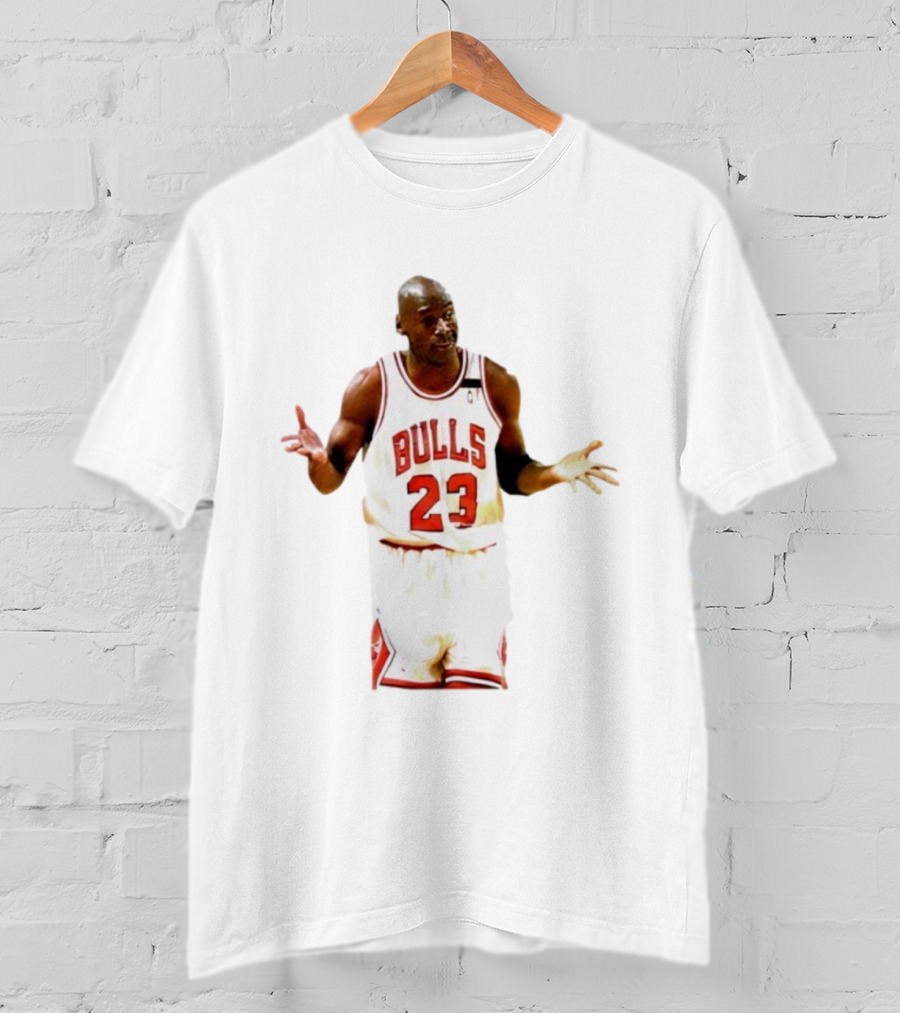 Michael Jordan Bulls Number 23 Iconic Shrug Moment T-Shirt