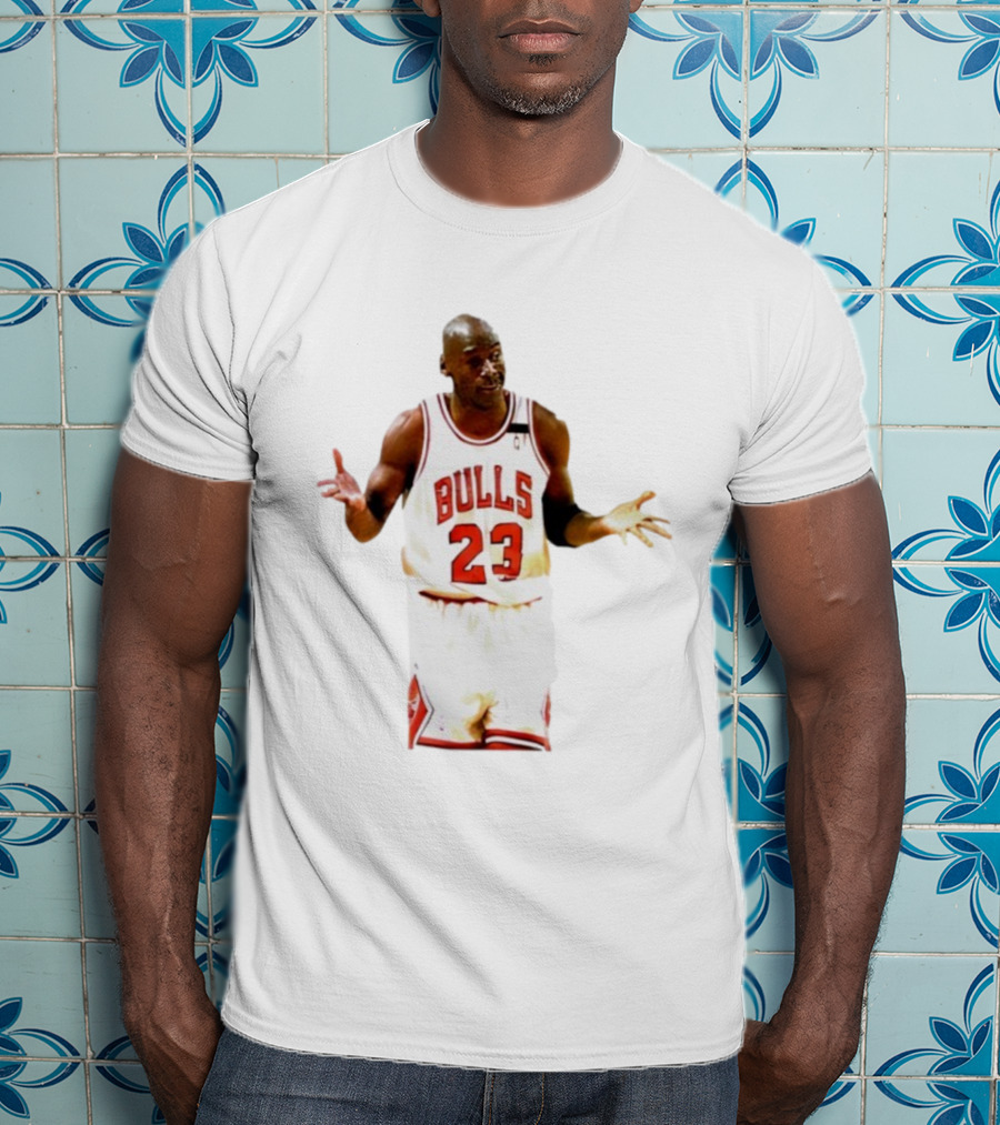Michael Jordan Bulls Number 23 Iconic Shrug Moment T-Shirt