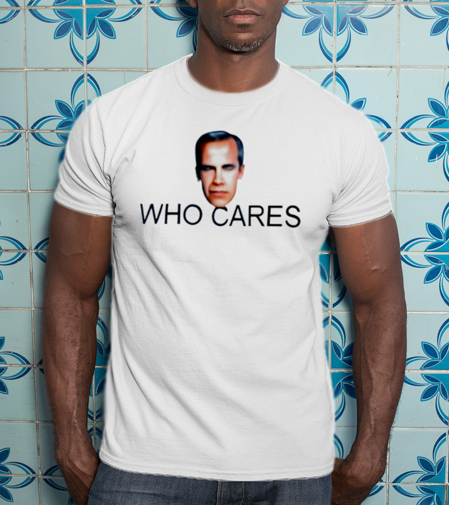 Jordan Peterson Who Cares Face Parody T-Shirt