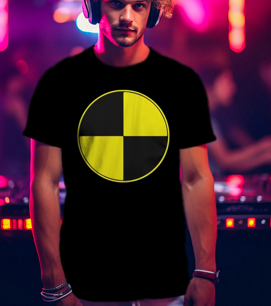 Crash Test Dummy Yellow Black Symbol T-Shirt