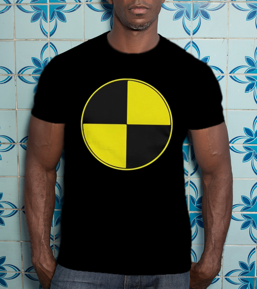 Crash Test Dummy Yellow Black Symbol T-Shirt