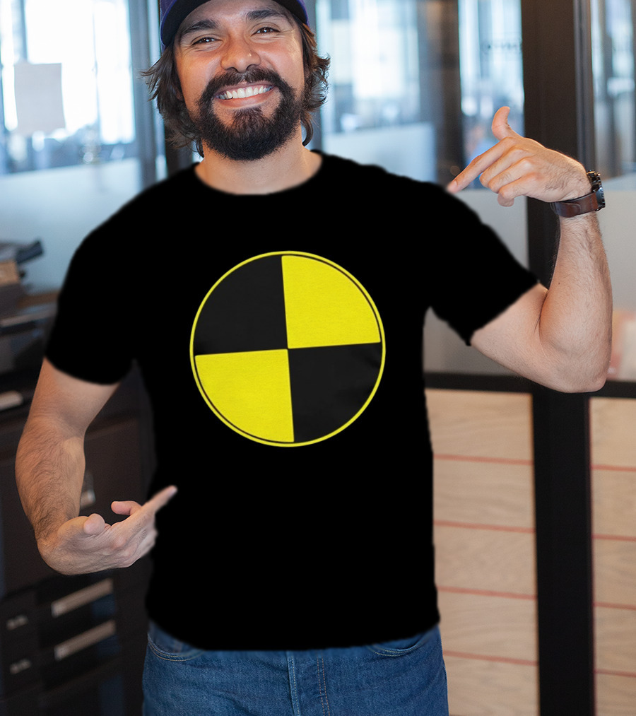 Crash Test Dummy Yellow Black Symbol T-Shirt