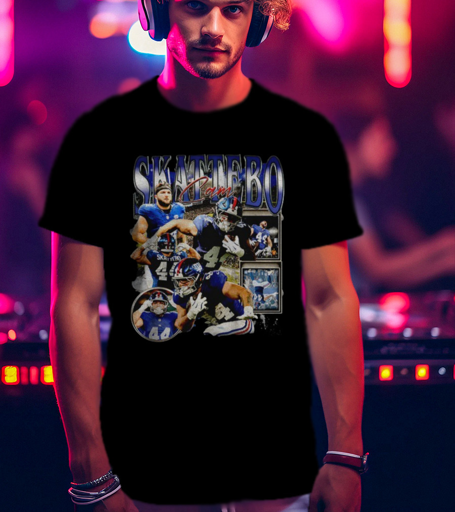 Skattebo Cam 90s Game Day Football Collection T-Shirt
